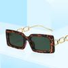 Nueva Caja de Moda Cadena Metálica Simple Show Europeo y Americano Gafas de Sol de Lujo Ligero Gafas de Sol del Mismo Estilo de Celebridad de Internet Gafas de Sol de Moda