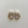 Luvas de Inverno para Bebê Yipan Fofas de Ursinho, Luvas tipo Mitten para Bebês e Crianças Pequenas, Quentes e Resistentes ao Frio, com Forro de Fleece, Luvas com Cordão para Pendurar no Pescoço