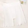 Shorts de seguridad de seda helada talla extra para mujer, leggings finos de verano, no se enrollan, anti-exposición, dos en uno: shorts de seguridad y ropa interior