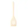 Conjunto de utensílios de cozinha em silicone branco leitoso estilo nórdico, resistente ao calor, antiaderente, inclui espátula, concha de sopa de silicone e escumadeira para culinária caseira