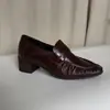 2689-1 Novos sapatos de trabalho casuais de couro genuíno, macios e confortáveis, para o dia a dia e trabalho de mulheres