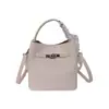 Bolso Kelly con Patrón de Lichi de Lujo Ligero para Mujer 2026 Nuevo Bolso Cubo Versátil de Cuero Suave Bolso de Mano Simple con Sensación de Alta Gama Bolso Cruzado