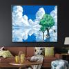 Paisaje DIY pintura al óleo digital planta pintura pintada a mano flor pintura decorativa pintada a mano pintura al óleo de pared relleno LY
