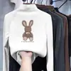 Camisetas de Manga Larga para Niñas para Primavera, Otoño e Invierno con Cuello Medio Alto Camisas Base de Terciopelo para Niños Mayores y Bebés Tops Cálidos