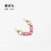 Venta al por mayor transfronteriza de cadenas para teléfono de colores de moda europea y americana, cadenas acrílicas, correas cortas para bolso de mano y cadenas colgantes para bolso