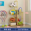Estante de Almacenamiento para Baloncesto para Uso en Casa en la Sala de Estar, Escuela Cubierta, Equipamiento Deportivo de Pelota, Estante de Almacenamiento de Múltiples Niveles, Estante de Almacenamiento de Pie