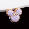 TK Mickey Lindos Cuentas de Arcilla de Aleación Bola de Diamante Agujero Recto Cuentas Accesorios para Llavero de Teléfono Móvil DIY Collar