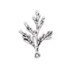 34X23Mm 1.6g Multicor Acessórios para Colar Pulseira DIY Flores, Plantas, Árvores, Pingente de Folha de Cipreste