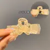 Pinza de agarre de lazo de doble cara Escape Princess negro pasador de alto sentido pinza de tiburón para la parte trasera del cabello accesorios para el cabello tocado venta al por mayor