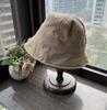 Sombrero de Pescador Estilo Coreano Algodón Lino Estilo Artístico Verano Transpirable Refrescante Sombrero para el Sol Moda para Niña Ala Pequeña Protector Solar Sombrero de Cubo