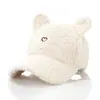 Boné de Baseball de Pelúcia de Orelhas de Coelho e Cordeiro para Mulheres no Outono e Inverno, Chapéu Pequeno Quente e que Valoriza o Rosto, Boné de Aba Estilo Coreano Fofo para Meninas Doces