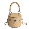 Bolso de Alta Gama y Elegante para Niñas para Mujeres 2025 Bolso Cruzado de Cadena Súper Caliente Nuevo Bolso de Mano Tipo Cubo Mini