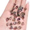 Cuentas Ovaladas Facetadas de Vidrio 7X8Mm Cuentas Sueltas DIY Pulseras Hechas a Mano Cadena para Teléfono Móvil Material para Joyería Accesorios