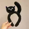 Tocado de Halloween Sombrero Mágico de Bruja Diadema Decoración de Maquillaje Diadema de Encaje Horquilla de Calabaza Accesorio para el Cabello de Fantasma