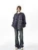 Suéter Cardigan Pesado com Atmosfera de Nicho na High Street da Ilha Damon para Homens e Mulheres, Tricô de Casal Redondo Magro Preguiçoso, Tendência