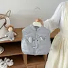 Chaleco ligero de plumón de pato blanco al 90% para niños, chaleco de otoño e invierno para bebé, capa interior para lactantes, top cálido para niños
