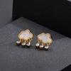 Aretes Casuales Nicho Elegantes de Alta Gama Aguja de Plata S925 Zircón para Mujer Exquisitos Aretes de Perlas Clips para Orejas Sin Perforar