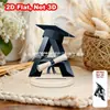 Decoración de Figura Acrílica Transfronteriza, Soporte de Exhibición para Manualidades para la Temporada de Graduación 2026, Regalo para Compañeros de Clase, Maestros, Amigos, Diseño Plano 2D