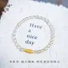 Pulsera de Cristal Dorada Pu Zuo de Color Fuerte y Duradero con Diseño de Pez, Suave y Aclaradora, Pulsera de la Suerte con Peces Koi y Pececillos Amarillos para Mujer