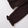 Exportación Transfronteriza Ropa de Mujer Otoño 2025 Estilo Europeo y Americano Cuello Redondo Manga Larga Encaje Tejido Cardigan Chaqueta para Mujer G82724