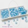 [Caramelo colorido] Cuentas redondas acrílicas imitación ojo de gato diy hechas a mano cuentas sueltas accesorios pulsera materiales de joyería