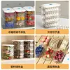 Frasco sellado de cocina, recipiente de almacenamiento para el hogar, frasco octagonal para especias, frasco para condimentos, recipiente para condimentos de grado alimenticio