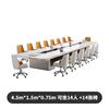 Mesa de conferencias con pintura para hornear, mesa larga, muebles modernos sencillos, mesa de negociación blanca, mesa de oficina mediana y grande, combinación de mesa y silla para sala de conferencias