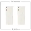 Calcetines de Punto Grueso Blancos con Botones, Puño de Cable Trenzado, Invierno y Otoño