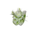 Figura de resina imitación jade del Buda Maitreya, un amuleto de la suerte para atraer riqueza y tesoros, adecuada para el hogar, la sala de estar, la entrada o como regalo para inauguraciones de negocios y fiestas de inauguración de casa.