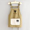 Delantal de Trabajo para Catering con Logo Estampado, Ropa de Trabajo, Cocina Casera, Repelente al Agua, Delantal de Trabajo para Adulto con Dibujos Animados para el Trabajo