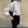 Ahora Camisa Plisada de Encaje de Primavera de Diseñador Coreano Dongdaemun No**Ing Wri**En23
