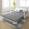 Sofá Cama Plegable Multifuncional para Apartamento Pequeño con Almacenamiento, Sofá Doble de Tela Doble de Doble Propósito de Látex Moderno Simple para Sala de Estar
