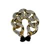 Zuecos de Venta Caliente Transfronterizos Accesorios Cadena Metálica de Perlas Hebilla de Zapato de Pedrería Lista para Usar Zapatos de Jardín Decoración de Combinación DIY