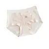Roupa íntima feminina de algodão puro, sem costura e com acabamento em renda, hipoalergênica, 10A antibacteriana, com reforço estendido de algodão puro, respirável, elástica e design de cintura média