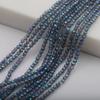 Vidro de 2 mm colorido multi-corte contas planas contas espaçadoras com furo para miçangas acessórios para joias DIY contas soltas de cristal de vidro material para brincos