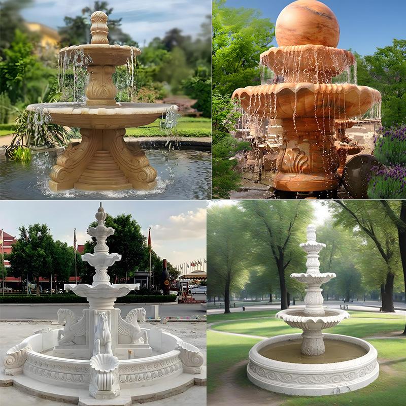 石材景观喷泉流水摆件