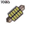 Yupis - Luz de lectura LED para coche con doble punta de 36 mm, 5630, 10 SMD y luz de techo interior de aluminio