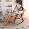 Sillón Sofá de Sala de Estar Reclinable para Dormir Silla Mecedora Sofá Perezoso Silla Mecedora Reclinable para Siesta Balcón Silla de Ocio para el Hogar