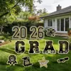 Placa de Jardim para Temporada de Formatura Transfronteiriça 2026 para Celebração ao Ar Livre no Gramado da Universidade Festa de Formatura Placa de Pátio