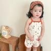 Pijama Original para Niños Estilo Danés Ropa de Casa para Niños Traje de Pijama de Tirantes de Verano Ropa para Bebé