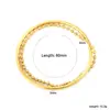 Pulsera Abierta Geométrica de Moda Personalizada Más Vendida en Europa y América Pulsera Dorada de Acero Inoxidable Retro Joyería Transfronteriza