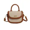 Moda Transfronteriza 2026 Europeo y Americano Nuevo de Moda Versátil Bolso de Mano Bolso de Hombro Cruzado Elegante Simple Bloque de Color Bolso tipo Silla