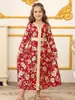 Vestido Longo para Meninas Transfronteiriço Vestido Longo Estilo Étnico Xinjiang para Menina Viajante Vestido Simples de Comércio Exterior