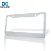 Marco de placa de matrícula de coche de venta caliente transfronterizo regulado en EE. UU. de aleación de aluminio acero inoxidable marco de placa de matrícula adecuado para placa de matrícula regulada en EE. UU.