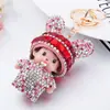 Chaveiro de Boneca Orelha de Coelho com Tema de Dragão e Strass, Chaveiro de Boneca Chupeta, Chaveiro de Coelho Totalmente Cravejado de Strass, Pingente de Bolsa