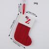Calcetines Navideños Clásicos de Amor de Hong Kong Letra Roja Calcetines de Navidad Tejidos de Lana Decoración Festiva Colgante Navideño