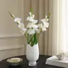 Flor artificial de alta qualidade, gladíolo de haste única, flor de seda, decoração para casa, sala de estar, mesa de jantar, flor falsa, adereço para fotografia de casamento, arranjo floral
