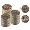 Moneda Pirata Moneda de Tesoro de Plástico Decoraciones de Búsqueda del Tesoro Juego Regalo Suministros para Fiestas Halloween Fiesta de Cumpleaños