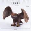 Juguete Sólido de Pájaro Artificial Modelo Animal Loro Búho Flamenco Set de Pájaros Regalo Cognitivo para Niños