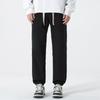 Calça masculina impermeável casual de amarrar no tornozelo, nova para primavera e outono de 2024, solta, versátil, para atividades ao ar livre, esportes casuais, estilo coreano, versátil